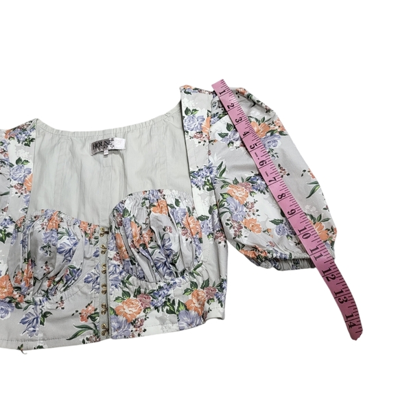 House of CB Tops Floral Print Puff Sleeve Top - Picture 10 of 16